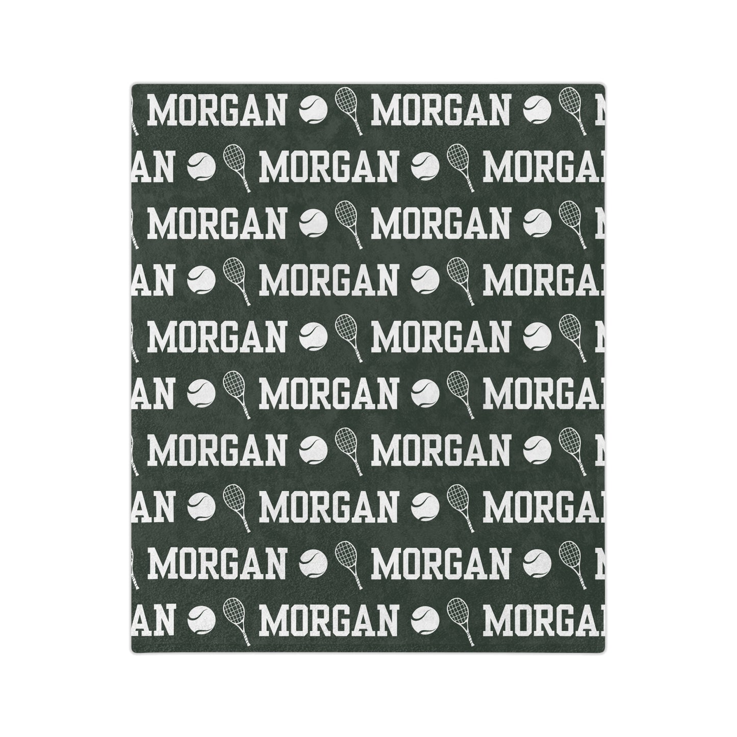 Custom Tennis Blanket Personalized Name Blanket Tennis Gifts