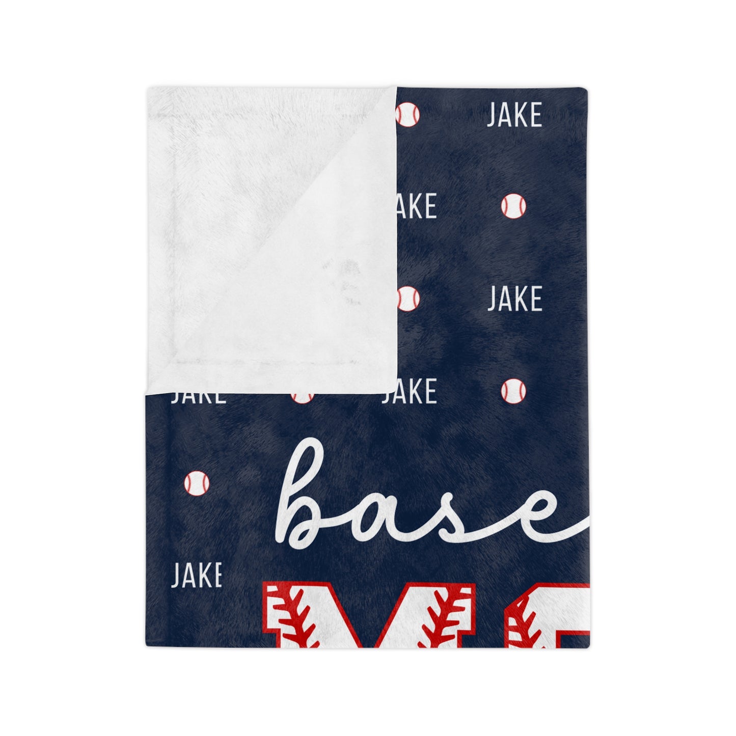Custom Baseball Mom Blanket for Baseball Game Day