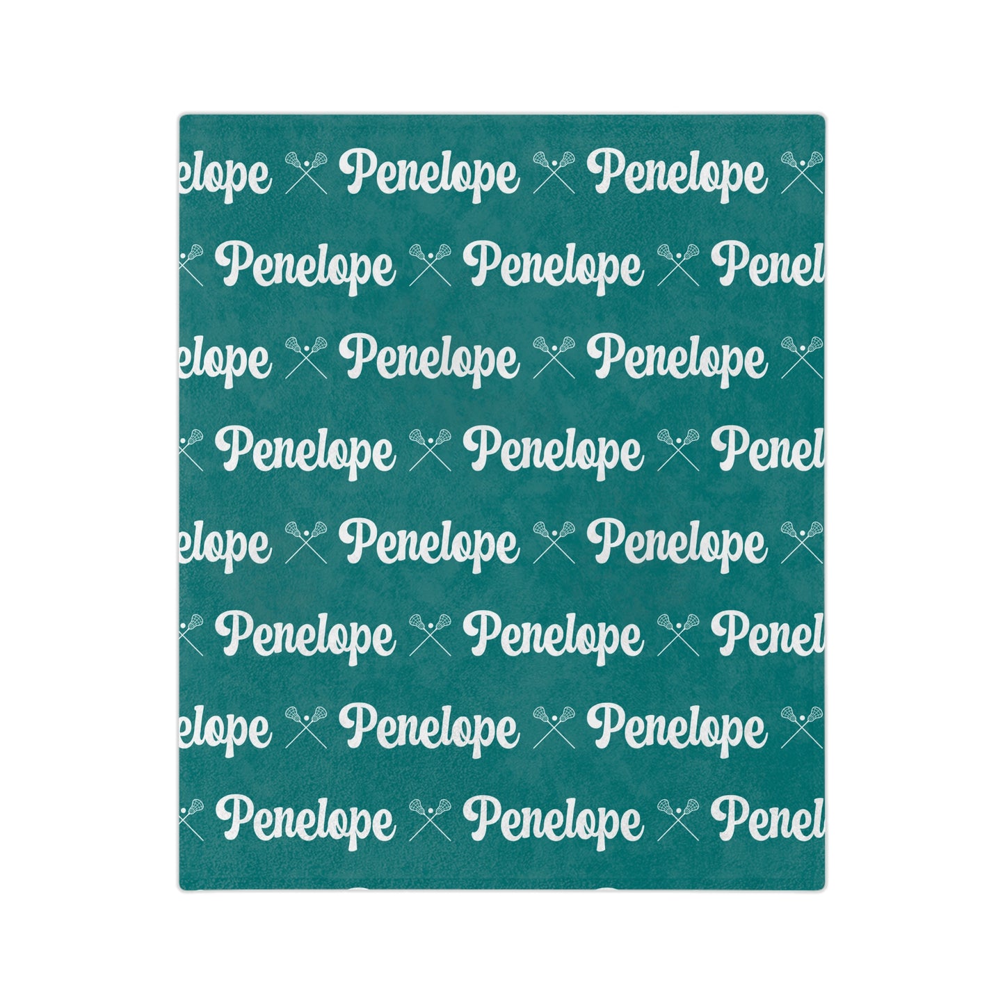 Custom Lacrosse Blanket Personalized with Name