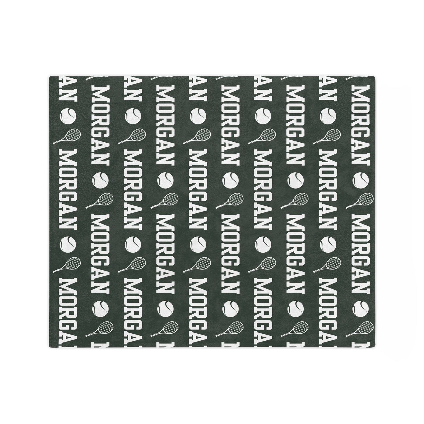 Custom Tennis Blanket Personalized Name Blanket Tennis Gifts