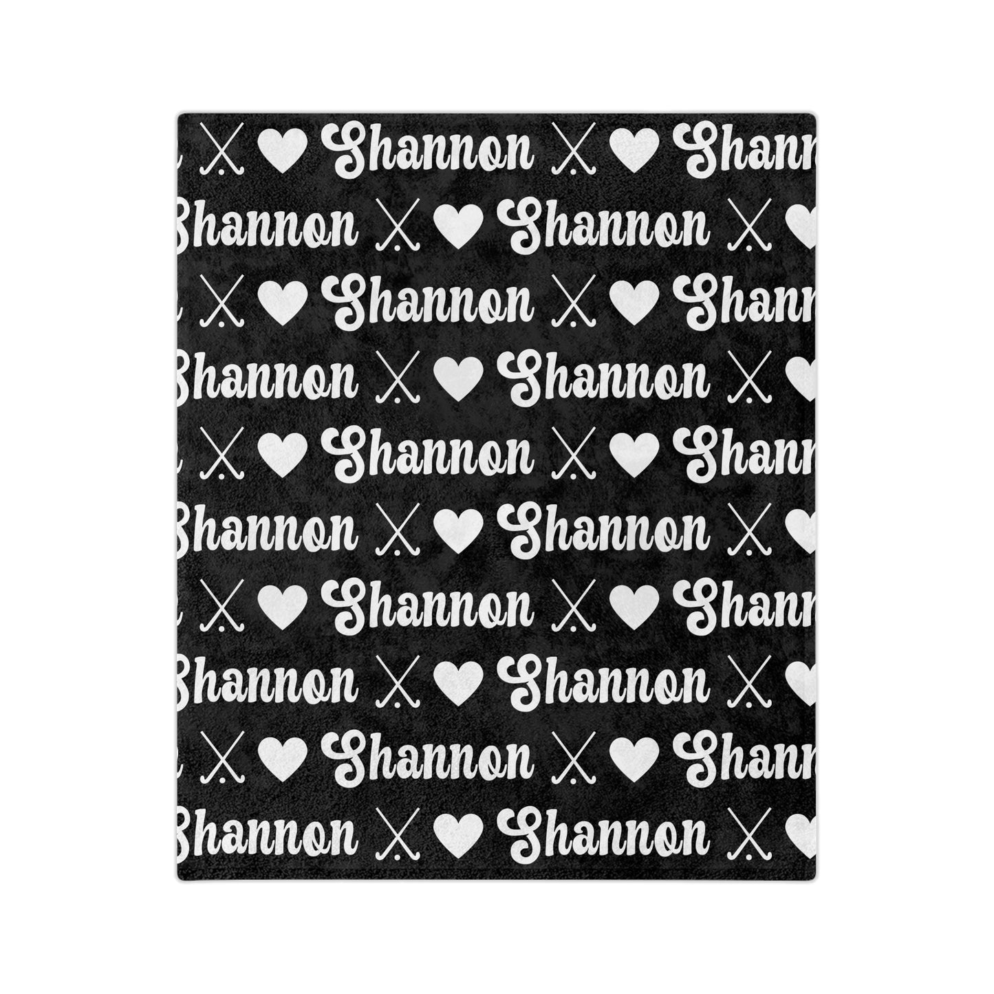 Personalized Field Hockey Blanket Field Hockey Gift with Custom Name