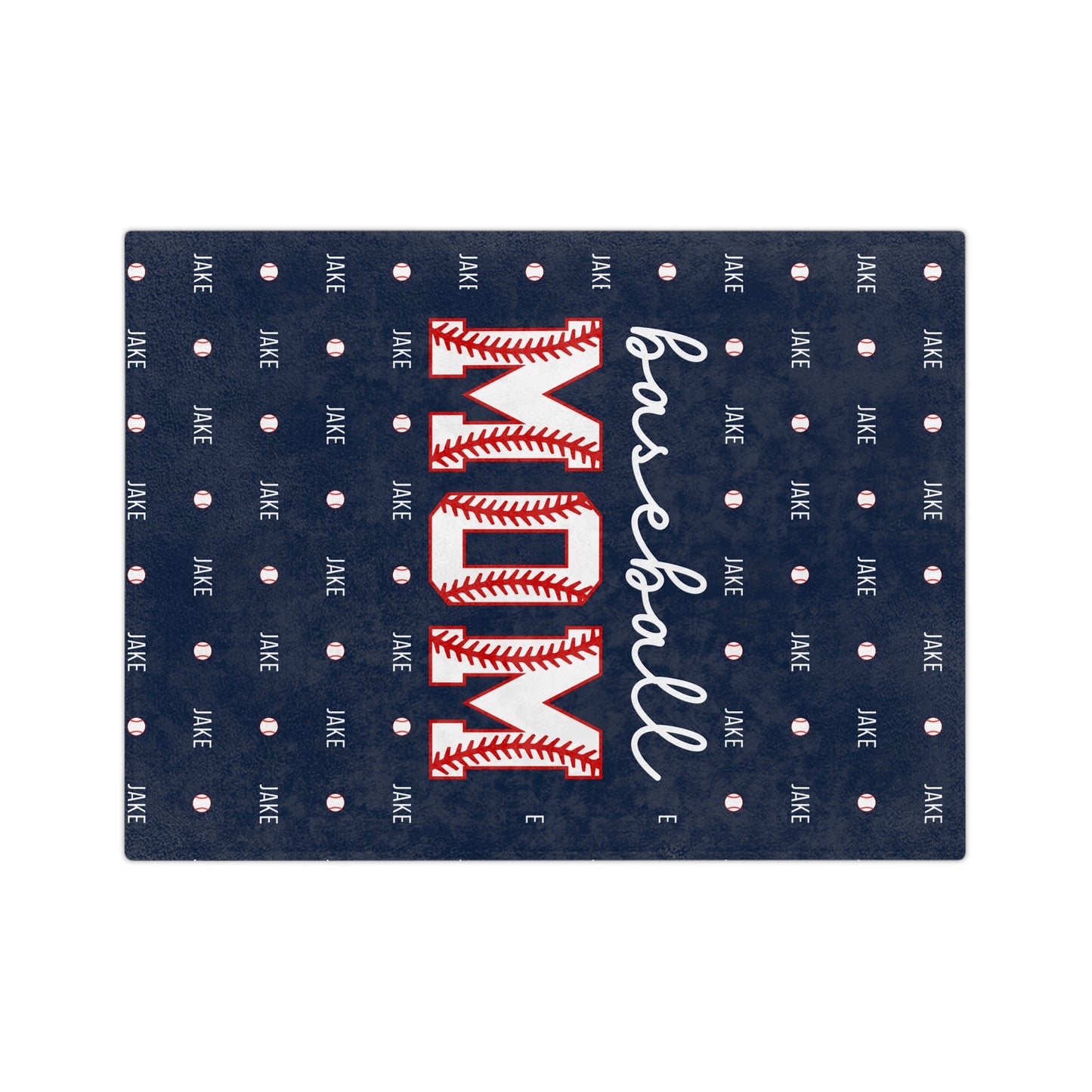 Custom Baseball Mom Blanket for Baseball Game Day