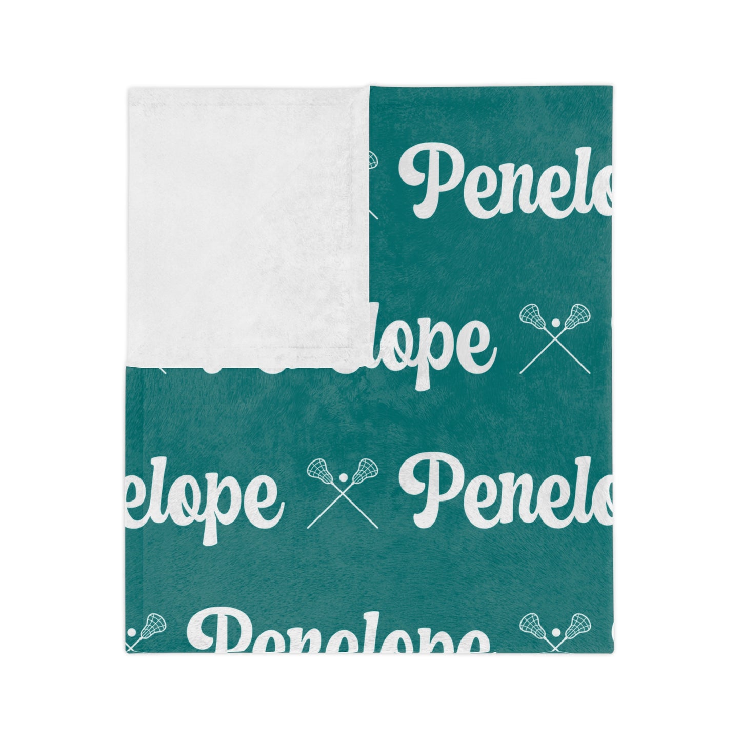 Custom Lacrosse Blanket Personalized with Name
