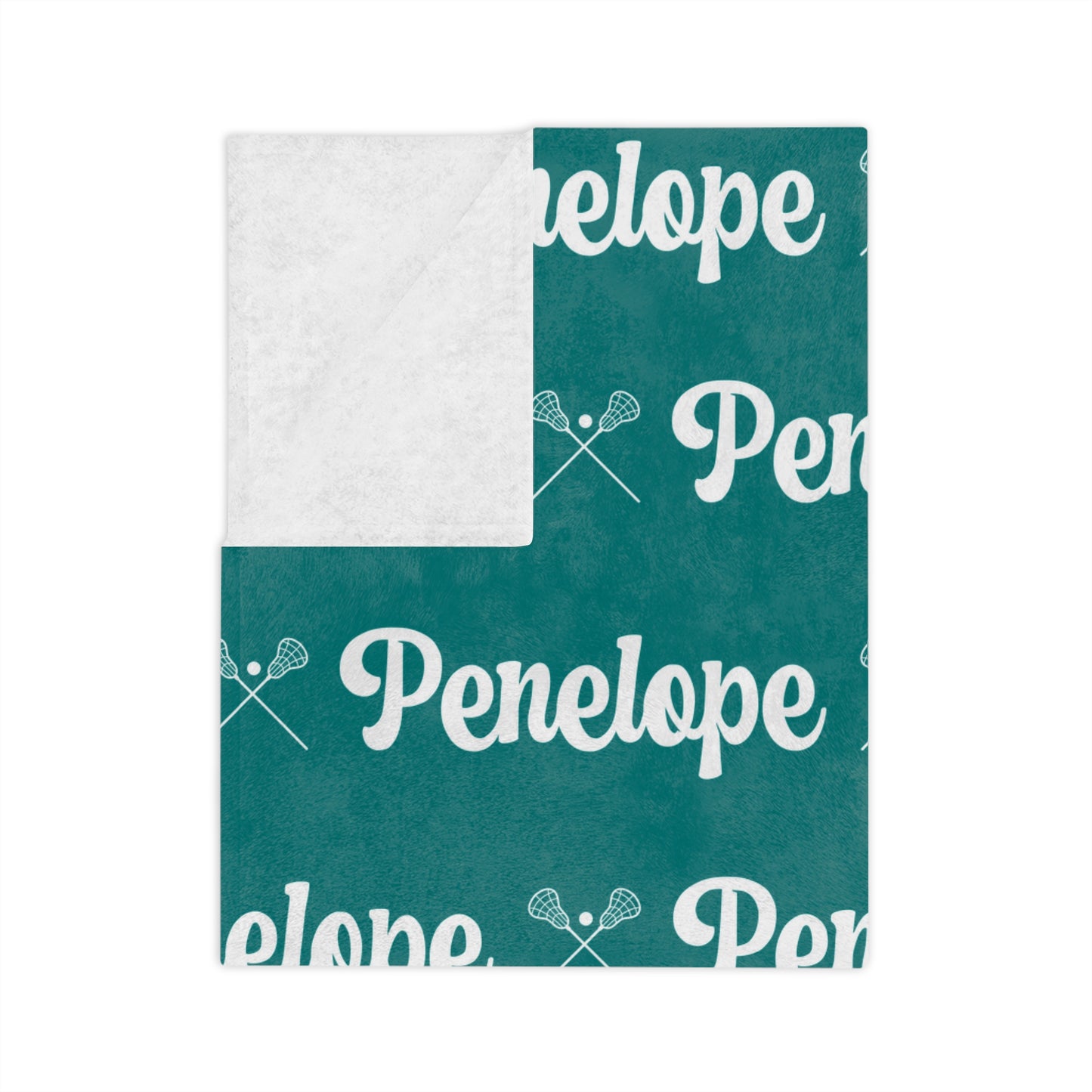 Custom Lacrosse Blanket Personalized with Name