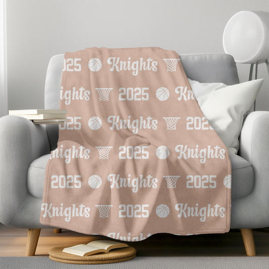 Senior Gift Basketball Blanket, Personalized Basketball Name Blanket, Basketball Gifts