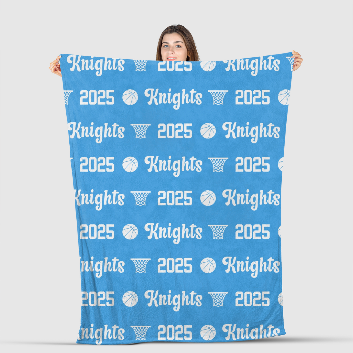 Senior Gift Basketball Blanket, Personalized Basketball Name Blanket, Basketball Gifts