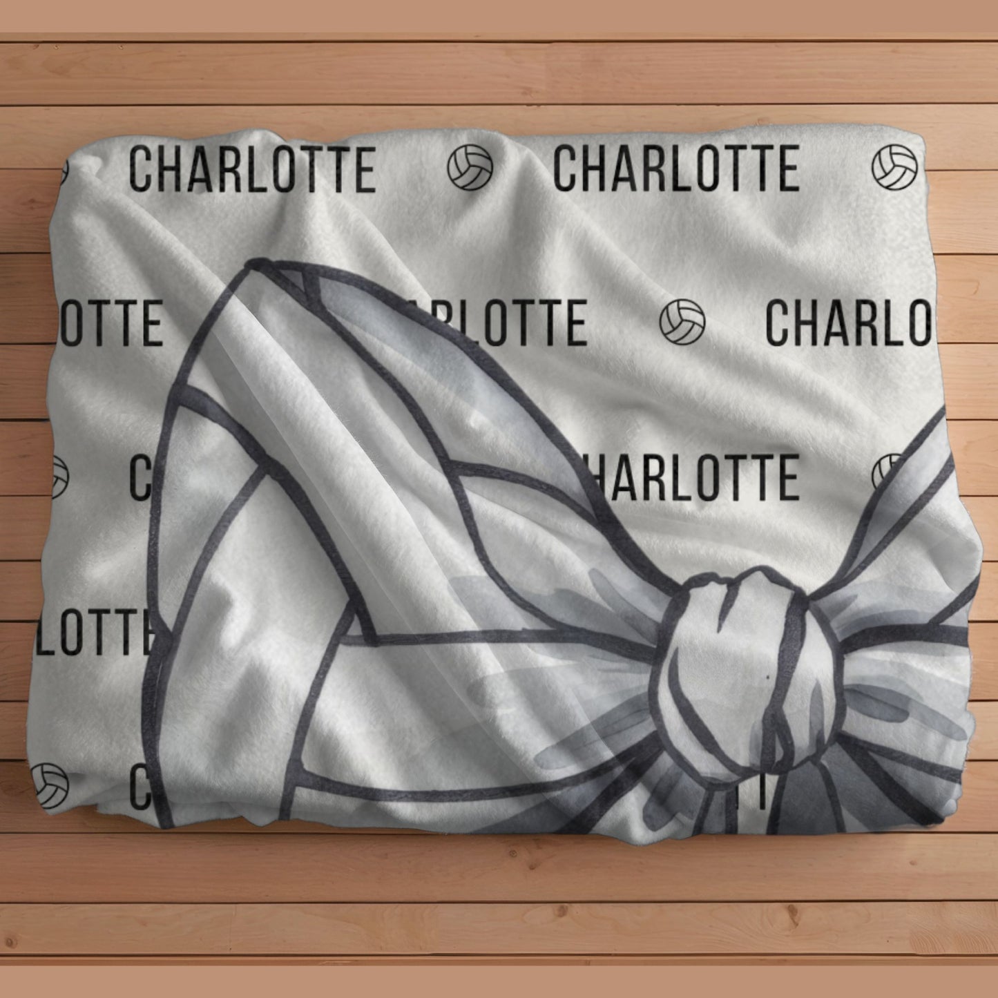 Personalized Volleyball Blanket, Customizable Name Blanket Personalized with Volleyball Player Name