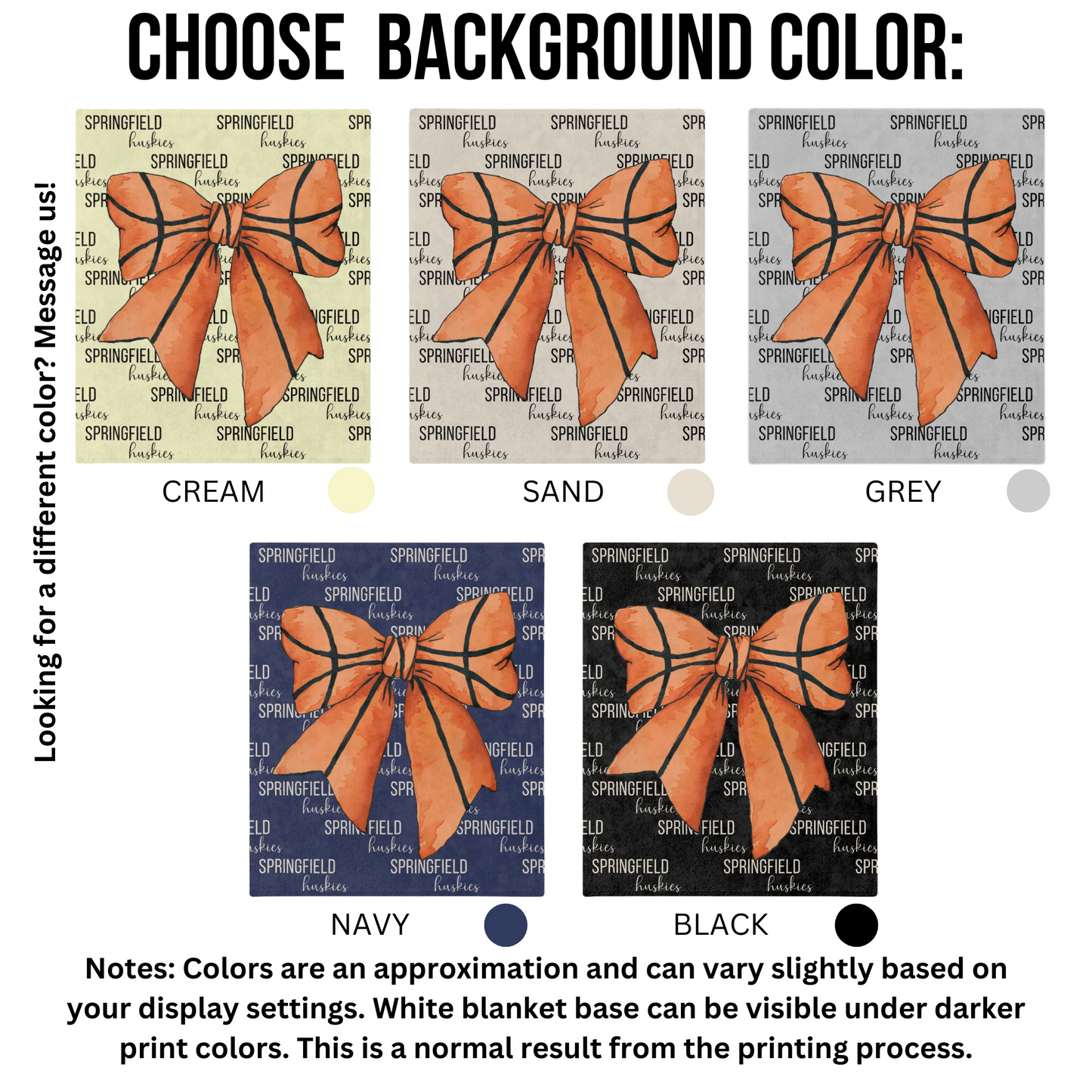 Personalized Basketball Blanket Custom Basketball Team Gift Coquette Bow Blanket with Personalized Team Name