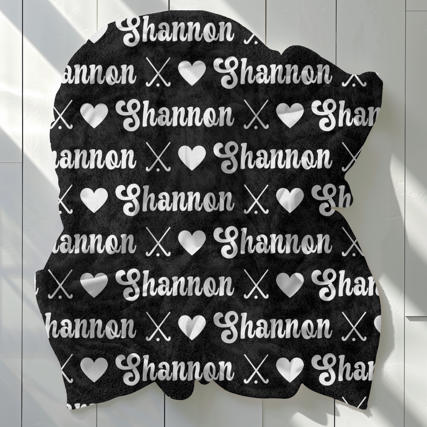 Personalized Field Hockey Blanket Field Hockey Gift with Custom Name