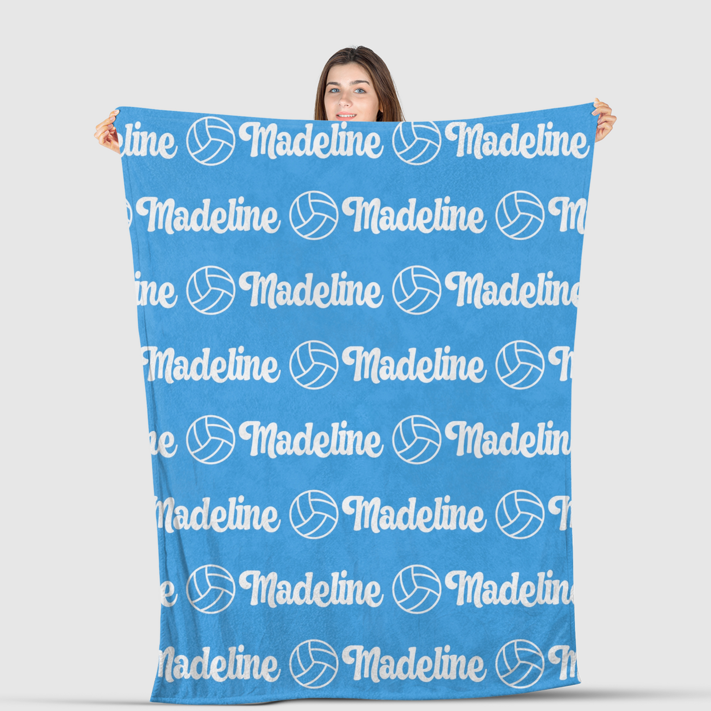 Volleyball Blanket Personalized Name Blanket Volleyball Gifts for Team Girls Volleyball Gifts for Teen Girls Personalized Blanket Gift