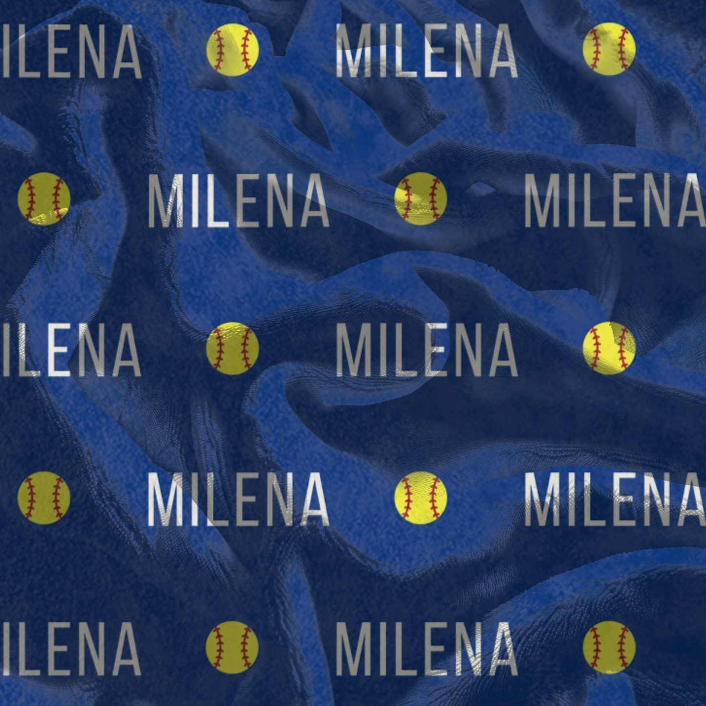 Custom Softball Blanket with Softball Player Name Unique Softball Gift