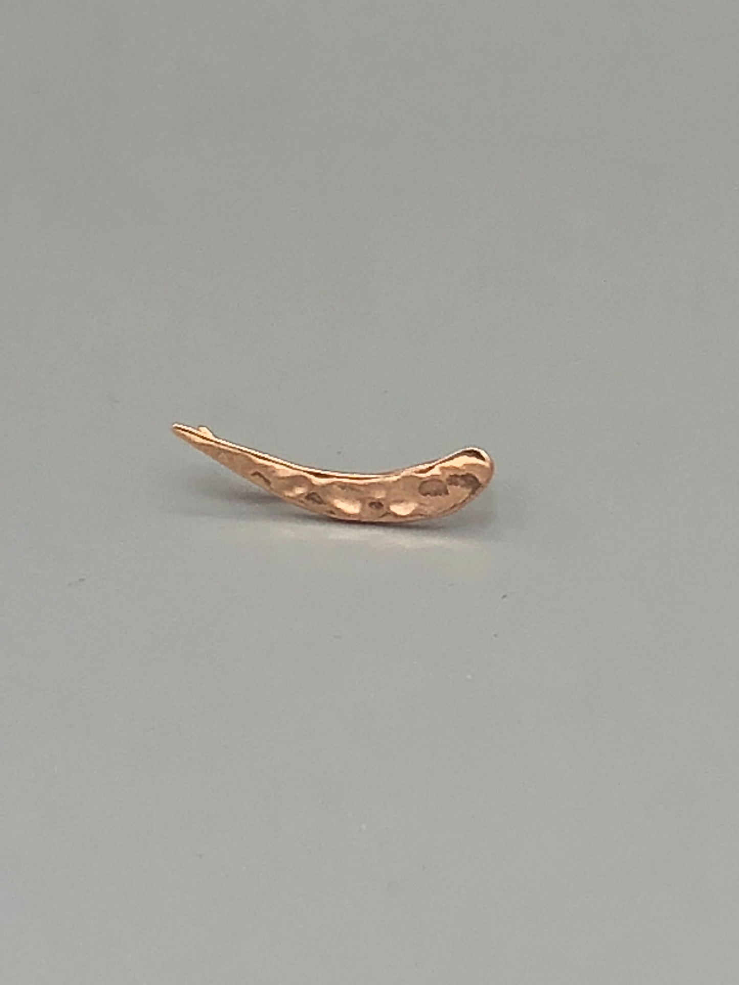 Sterling Hammered Ear Climber Earrings