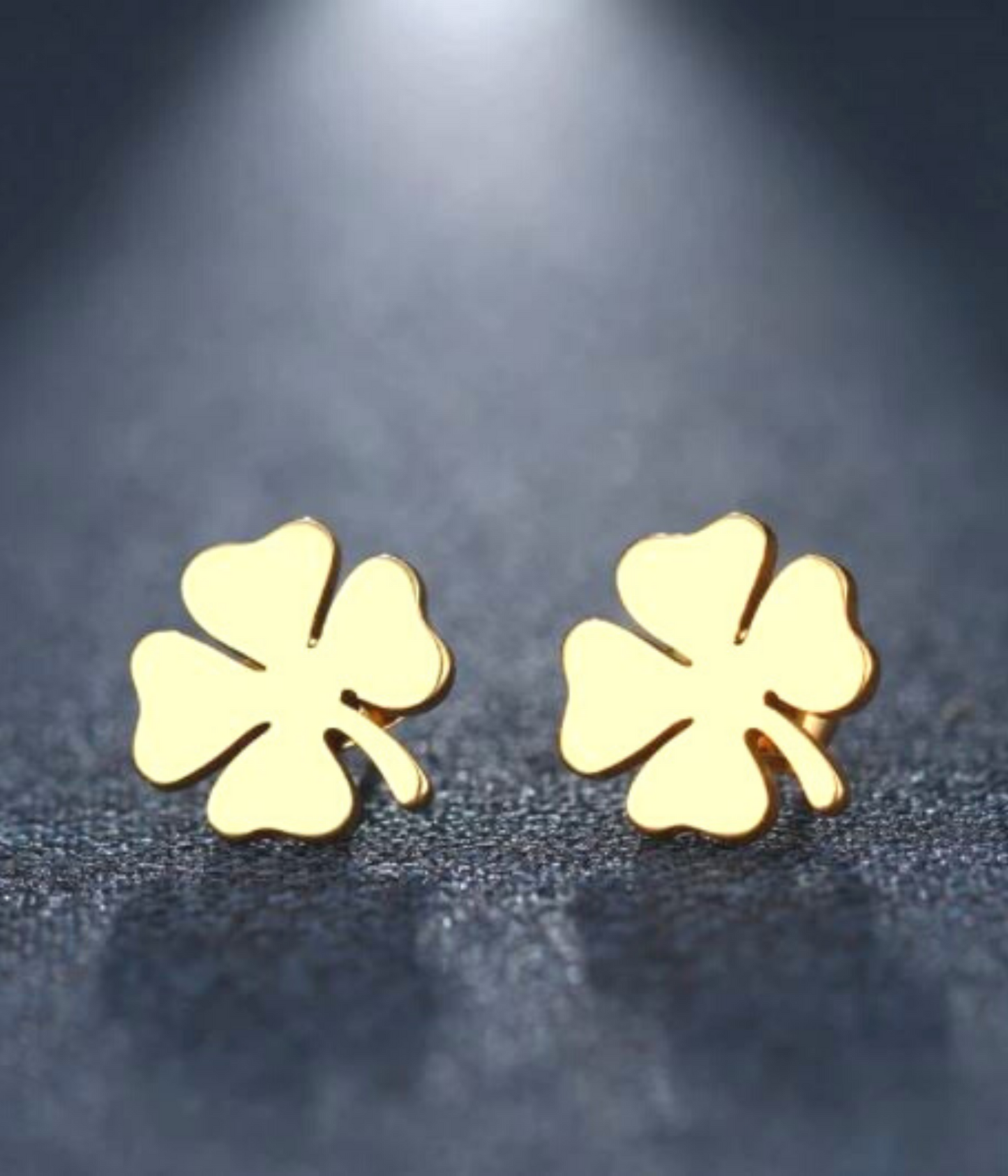 Stainless Steel Shamrock Earrings