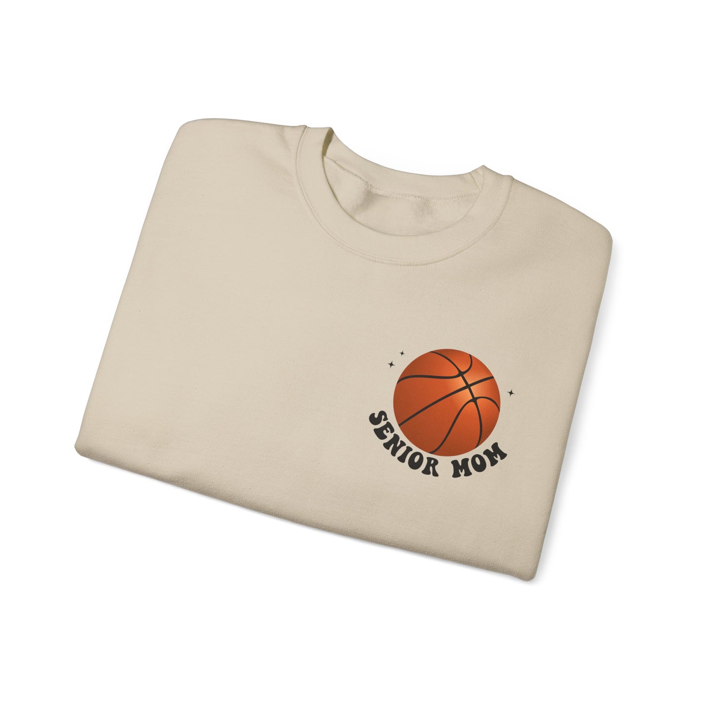 Senior Basketball Mom Era Sweatshirt shown in sand