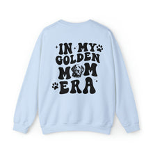 Load image into Gallery viewer, Customized Golden Retriever Dog Mom Sweatshirt - Golden Mom Era - light blue sweatshirt - custom dog name
