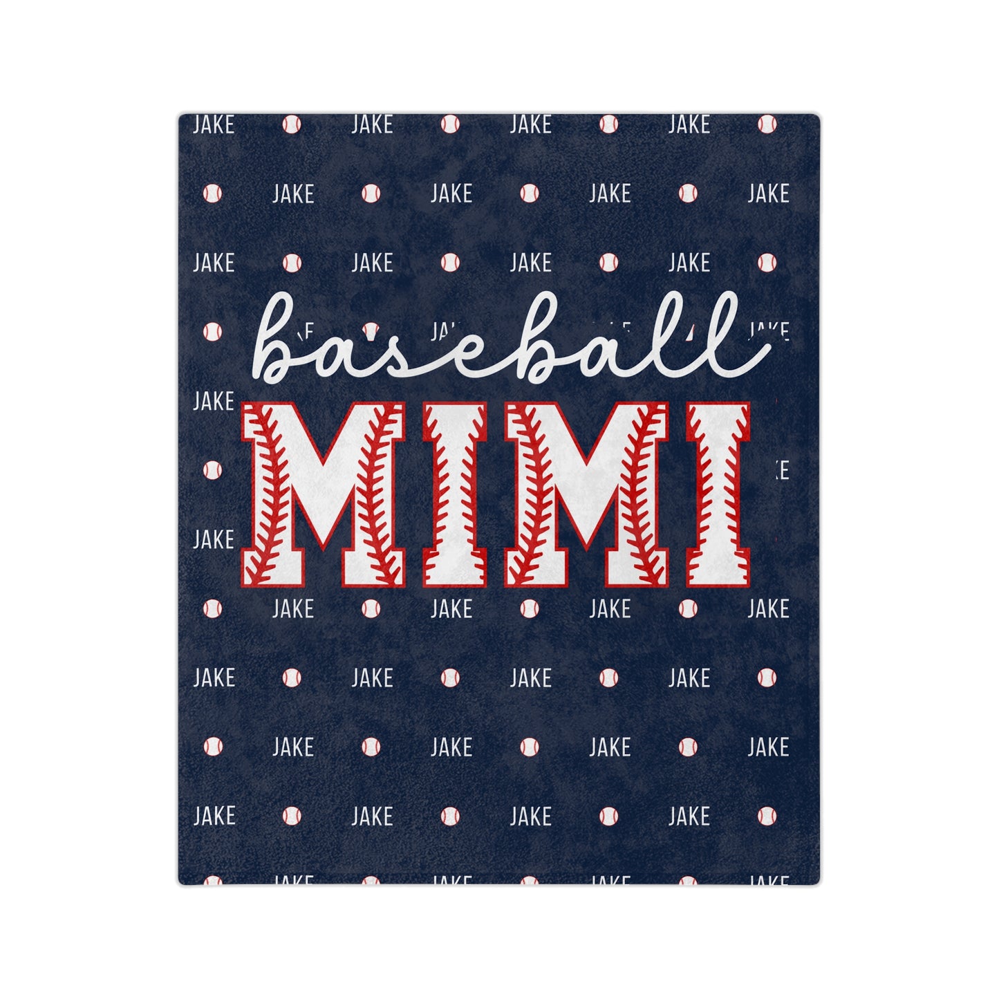 Baseball Mimi Blanket Custom Baseball Blanket for Grandma Gift