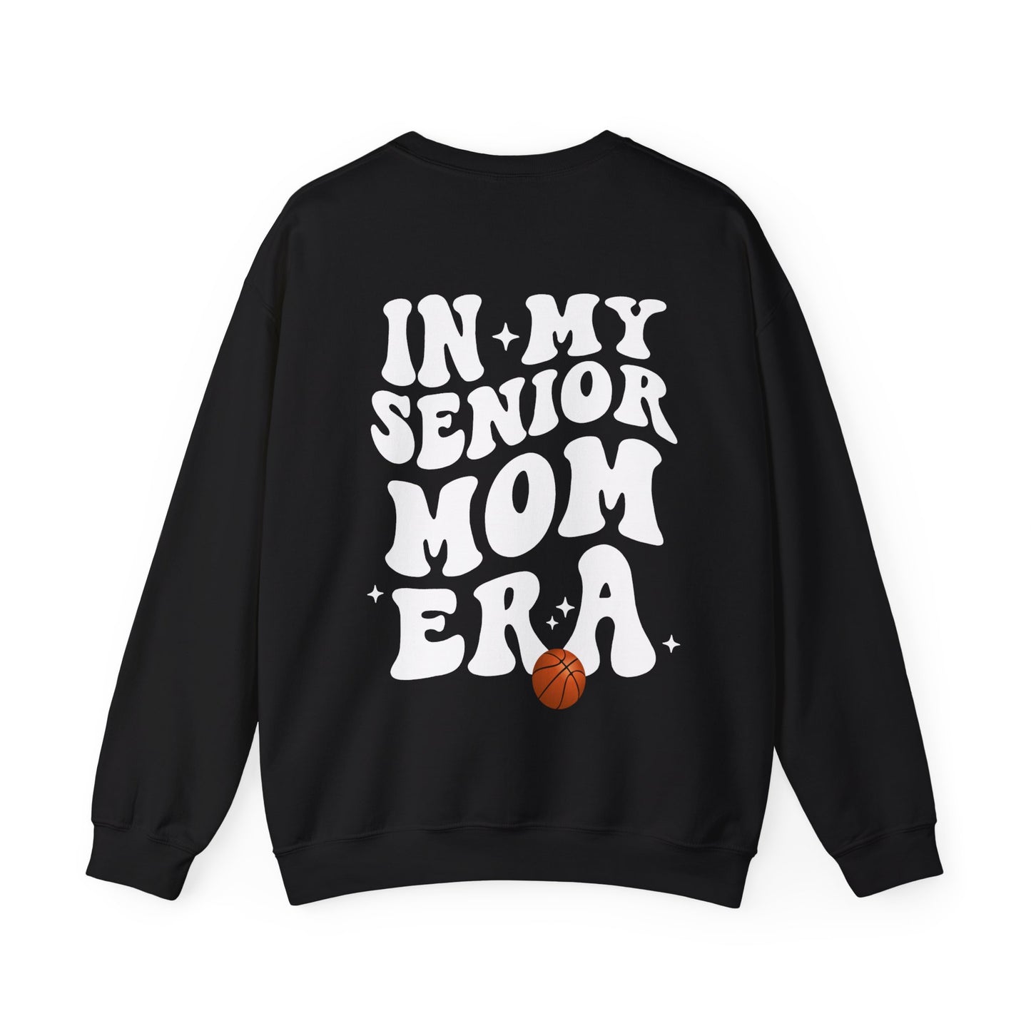 Senior Basketball Mom Era Sweatshirt shown in black