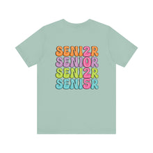 Load image into Gallery viewer, Senior 2025 Volleyball Shirt Personalized Senior Volleyball Tshirt Class of 2025 Senior Night Volleyball Gift Volleyball Senior Gifts shown in dusty blue
