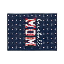 Load image into Gallery viewer, Custom Baseball Mom Blanket for Baseball Game Day
