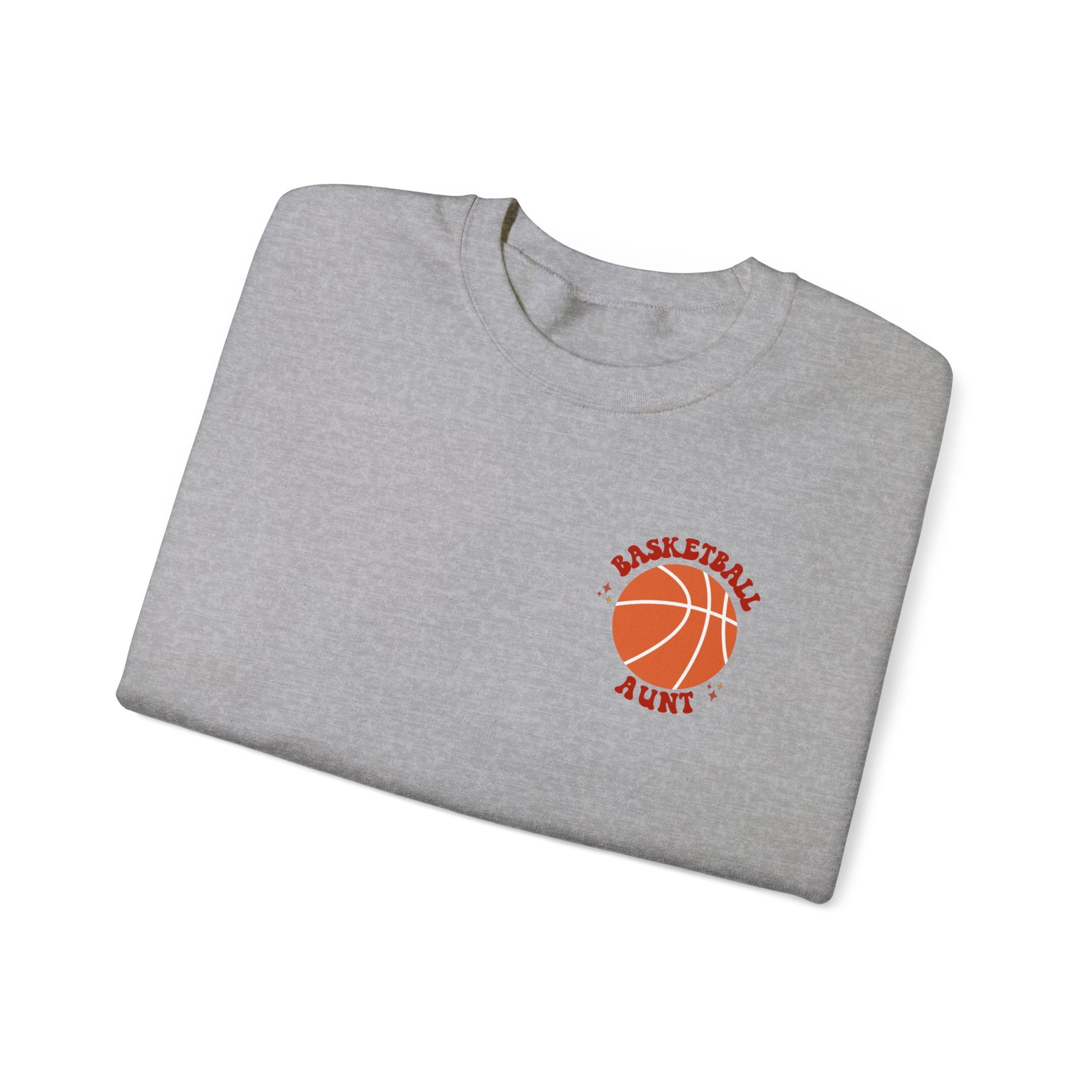 In My Basketball Aunt Era Shirt, Aunt Basketball Sweatshirt - Great Aunt Gift - shown in sport grey