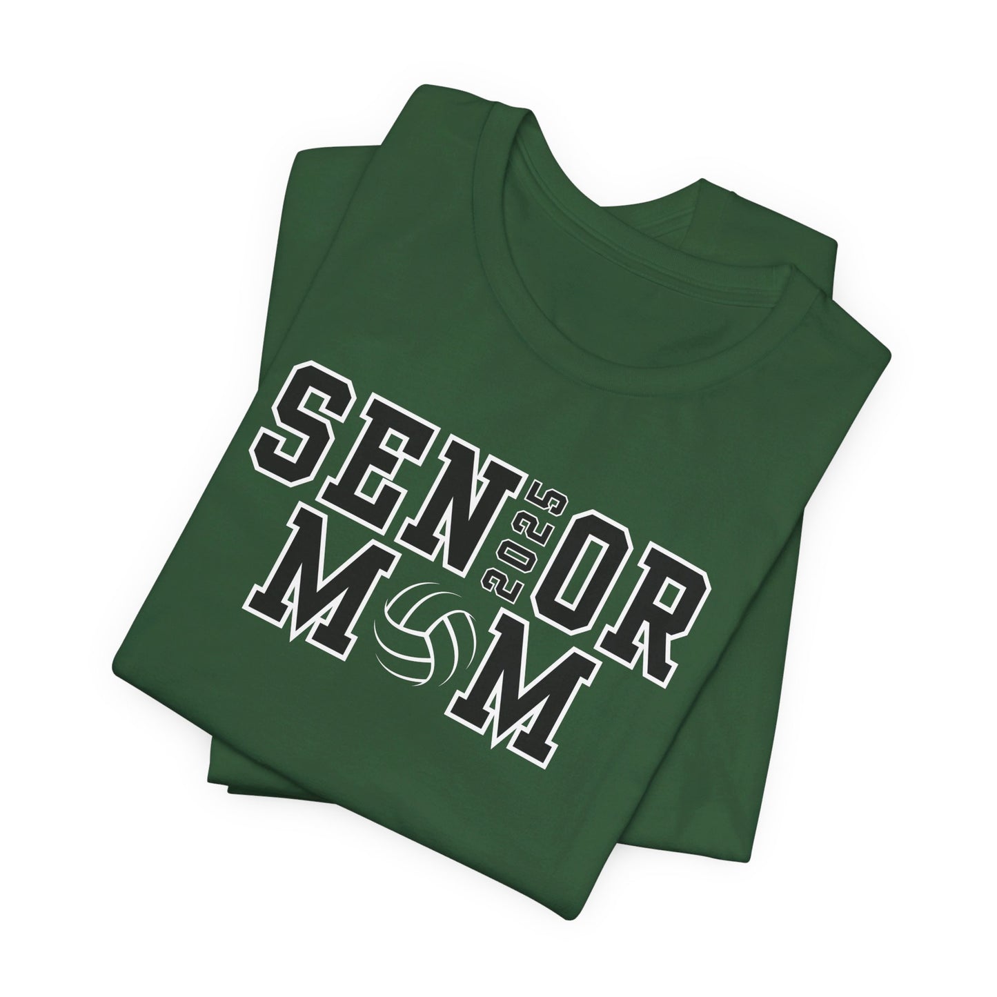 Custom Senior Volleyball Mom Shirt Name on Sleeve Volleyball Shirt Volleyball Dad Shirt Volleyball Gifts Matching Shirts Volleyball tshirt Volleyball Mom and Dad Shirts Volleyball tshirt family shown in green