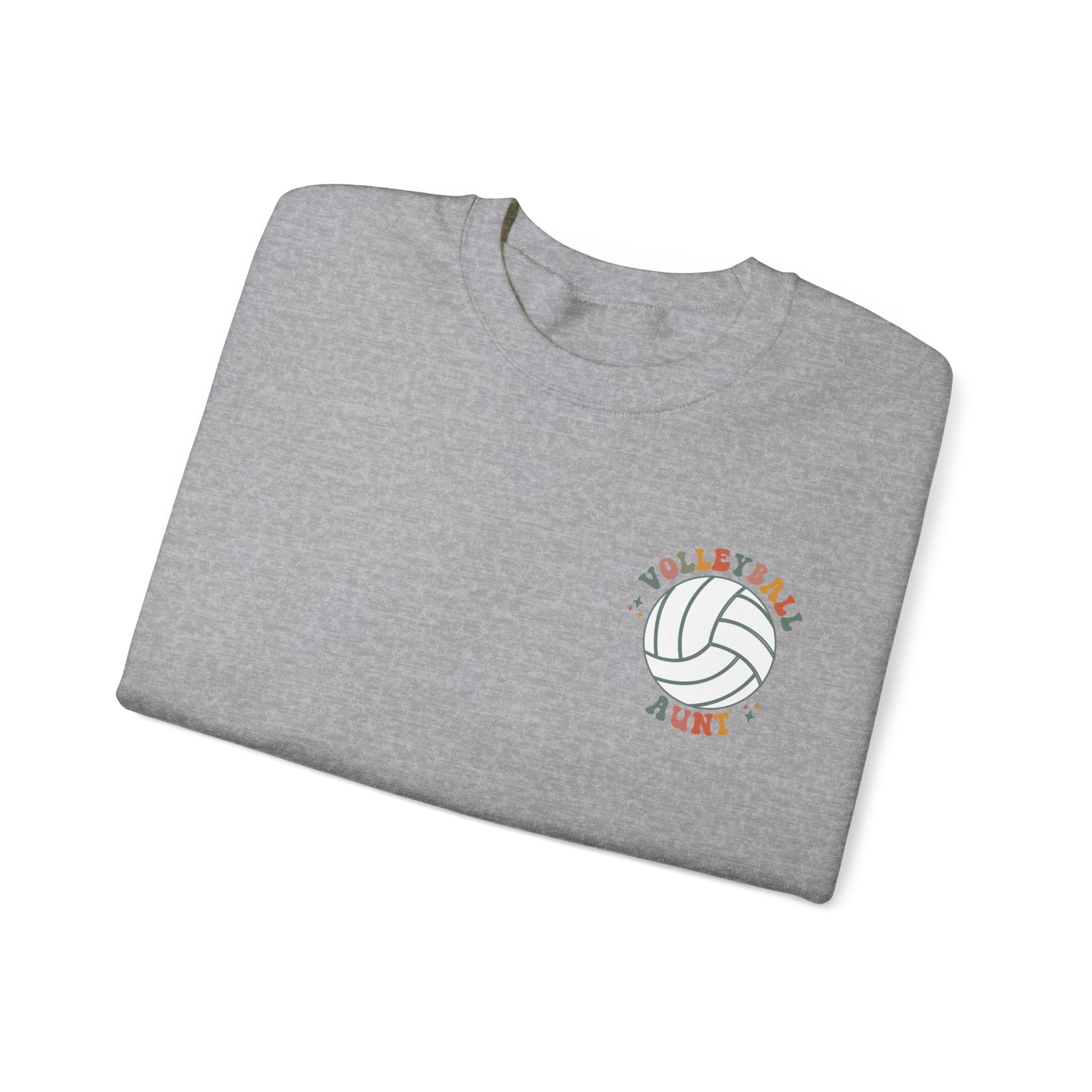 In My Volleyball Aunt Era Shirt, Sweatshirt Volleyball Aunt Shirt, In My Auntie Era Shirt, Auntie Shirt, Best Aunt Gifts, Aunt Sweatshirt, Gift from Niece, Gift from Nephew shown in sport grey