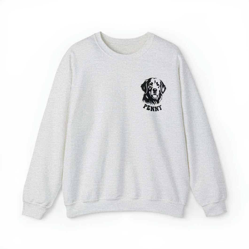 Customized Golden Retriever Dog Mom Sweatshirt - Golden Mom Era - ash sweatshirt - custom dog name