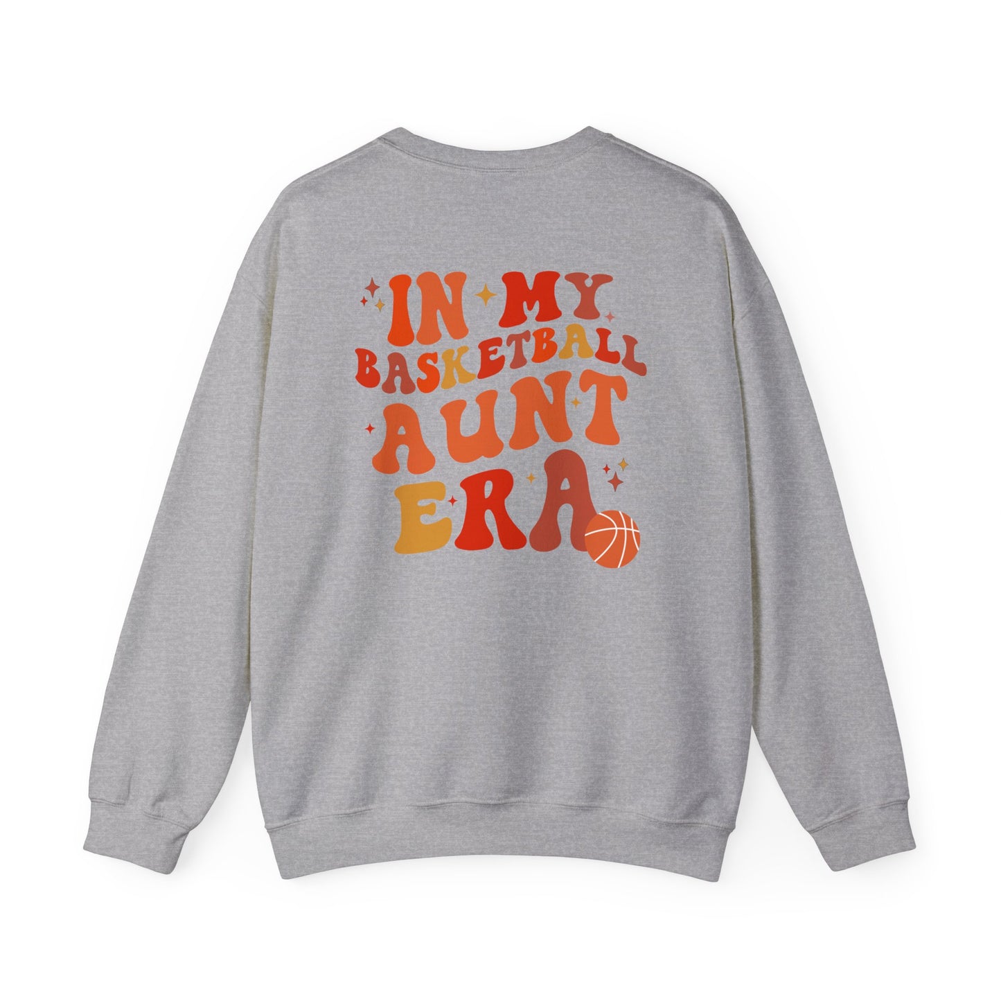 In My Basketball Aunt Era Shirt, Aunt Basketball Sweatshirt - Great Aunt Gift - shown in sport grey