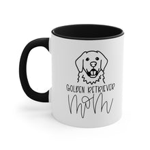 Load image into Gallery viewer, black accent coffee mug - dog mom mug - golden retriever mom mug
