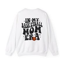 Load image into Gallery viewer, In My Basketball Mom Era Sweatshirt Personalized with Basketball Player Name &amp; Number - shown in white
