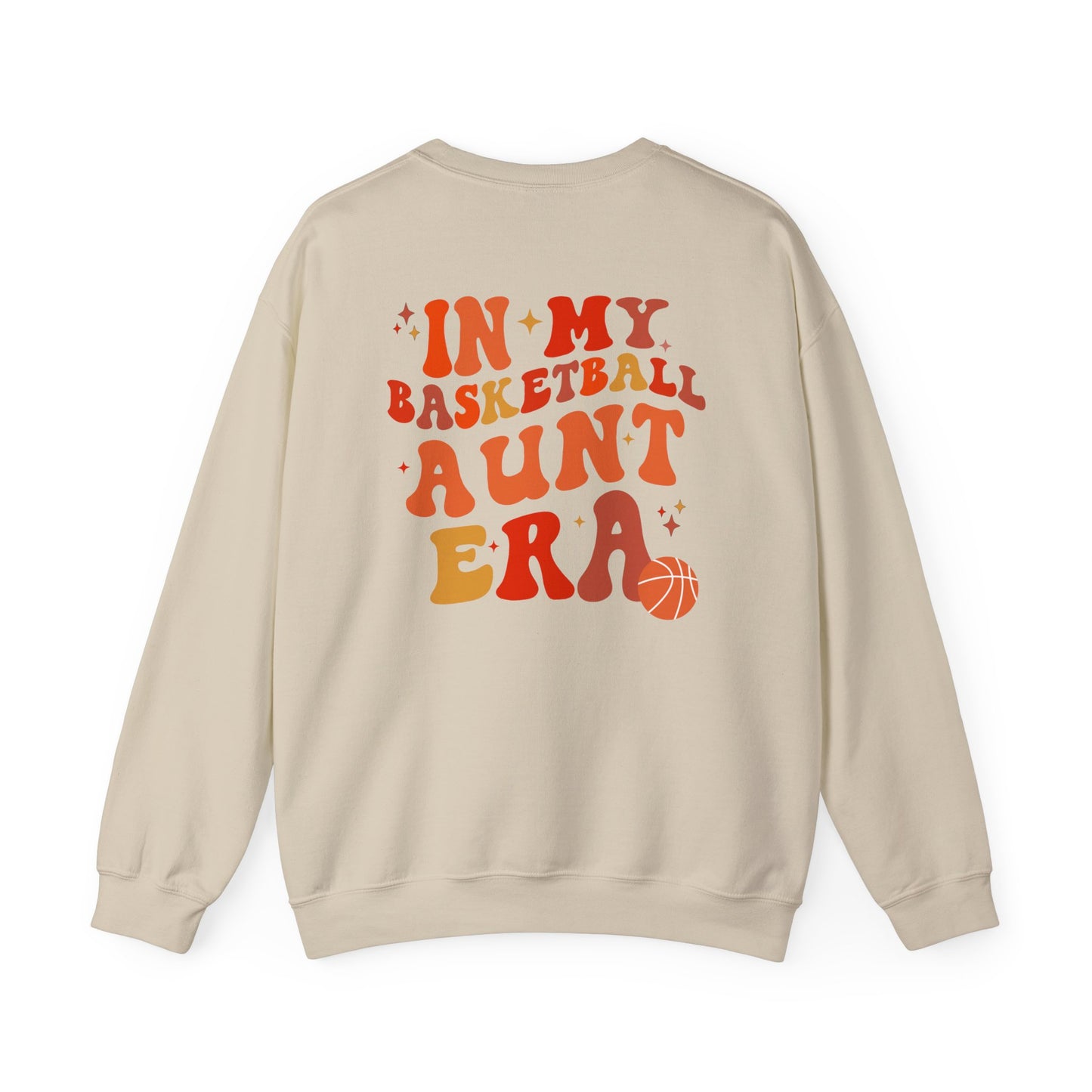 In My Basketball Aunt Era Shirt, Aunt Basketball Sweatshirt - Great Aunt Gift - shown in sand