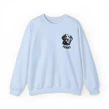 Load image into Gallery viewer, Customized Golden Retriever Dog Mom Sweatshirt - Golden Mom Era - light blue sweatshirt - custom dog name
