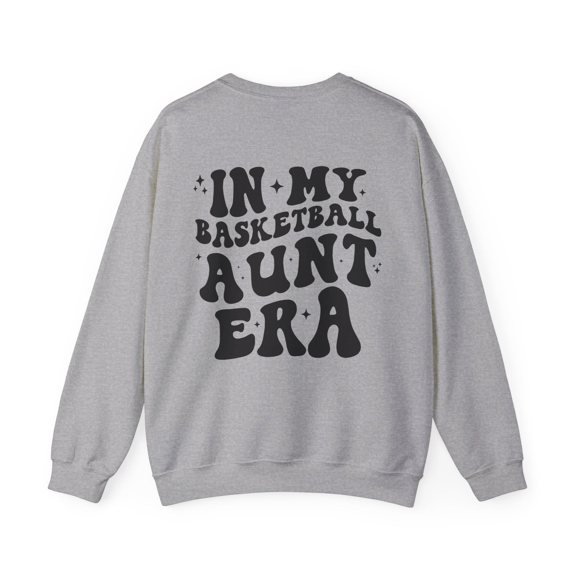 Custom In My Basketball Aunt Era Shirt, Personalized Basketball Shirt, In My Auntie Era Shirt Basketball Auntie Shirt Aunt Gifts, Game Day Sweatshirt Basketball Aunt Shirt, In My Auntie Era Shirt, Auntie Shirt, Best Aunt Gifts, Aunt Sweatshirt, Gift from Niece, Gift from Nephew - shown in sport grey