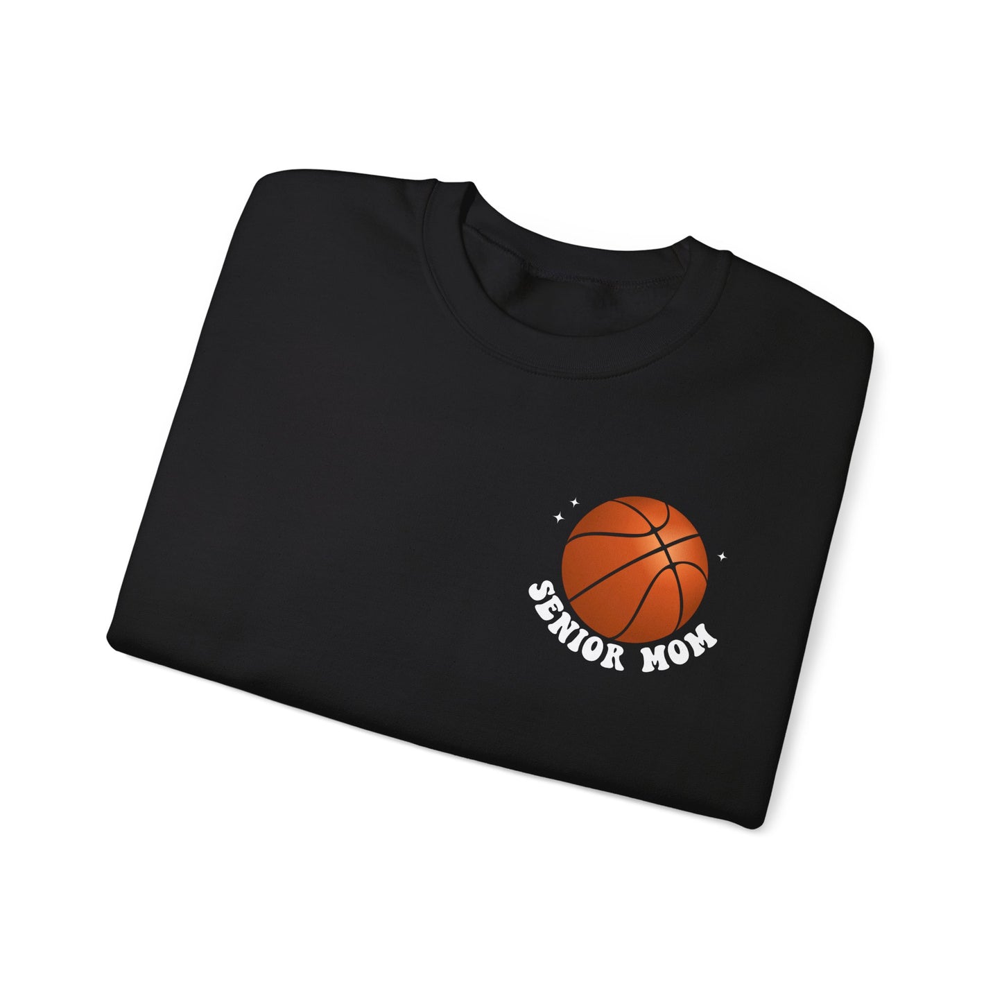 Senior Basketball Mom Era Sweatshirt shown in black