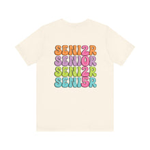 Load image into Gallery viewer, Senior 2025 Volleyball Shirt Personalized Senior Volleyball Tshirt Class of 2025 Senior Night Volleyball Gift Volleyball Senior Gifts shown in natural
