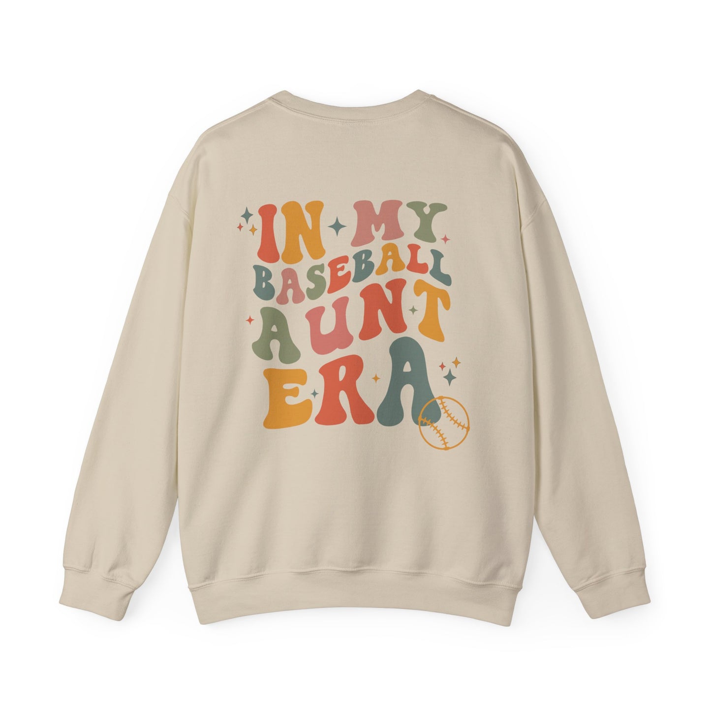 Aunt Baseball Sweatshirt, In My Baseball Aunt Era Game Day Shirt shown in sand