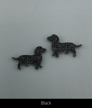 Load image into Gallery viewer, Dachshund Earrings Dachshund Lover Gift for Dachshund Dog Mom - Black Dachshund
