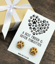 Load image into Gallery viewer, Pet Memorial Gifts - Dog Earrings - Paw Earrings - Dog Loss Gift
