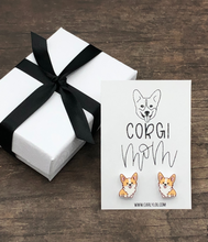 Load image into Gallery viewer, corgi mom earrings - dog mom earrings
