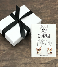 Load image into Gallery viewer, corgi mom earrings - dog mom earrings
