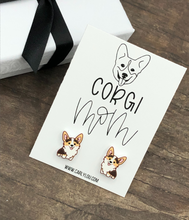 Load image into Gallery viewer, corgi mom earrings - dog mom earrings
