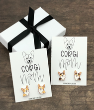 Load image into Gallery viewer, corgi mom earrings - dog mom earrings
