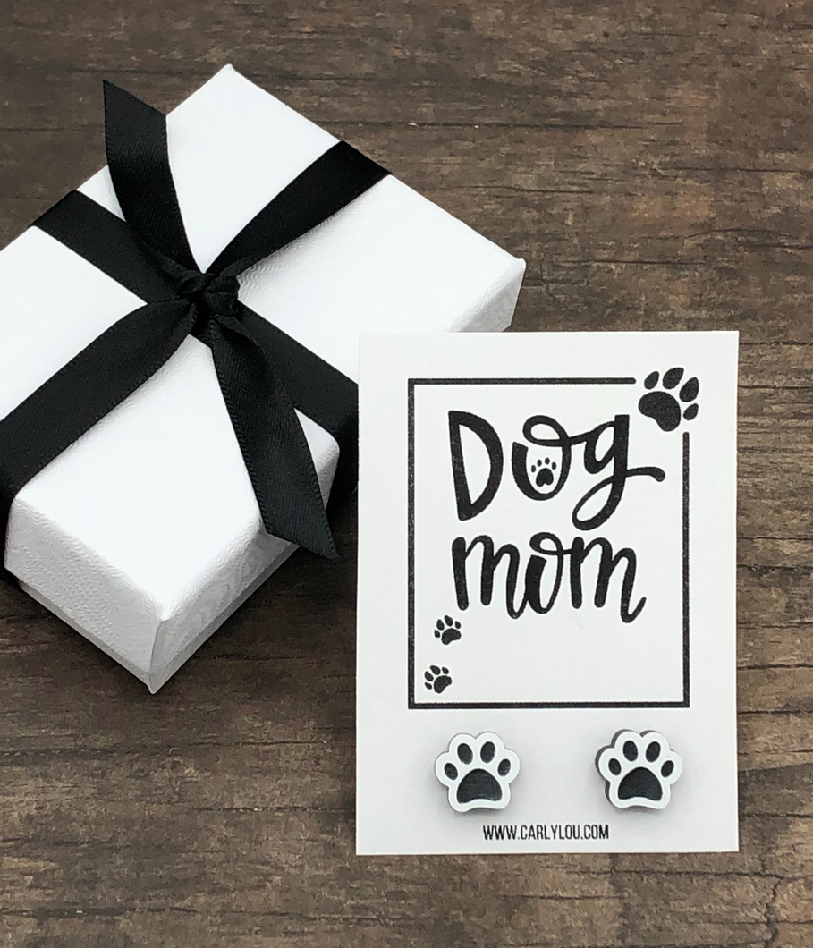 Dog Mom Earrings - Paw Earrings - Pet Lover Gift