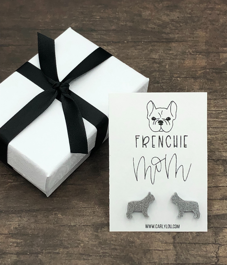 Frenchie Mom Earrings - French Bulldog Gift