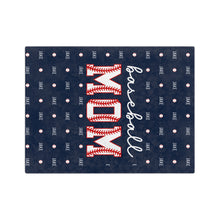 Load image into Gallery viewer, Custom Baseball Mom Blanket for Baseball Game Day
