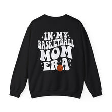 Load image into Gallery viewer, In My Basketball Mom Era Sweatshirt Personalized with Basketball Player Name &amp; Number - shown in black
