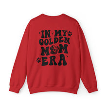 Load image into Gallery viewer, Customized Golden Retriever Dog Mom Sweatshirt - Golden Mom Era - red sweatshirt - custom dog name
