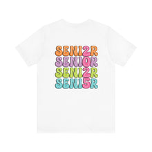 Load image into Gallery viewer, Senior 2025 Volleyball Shirt Personalized Senior Volleyball Tshirt Class of 2025 Senior Night Volleyball Gift Volleyball Senior Gifts shown in white
