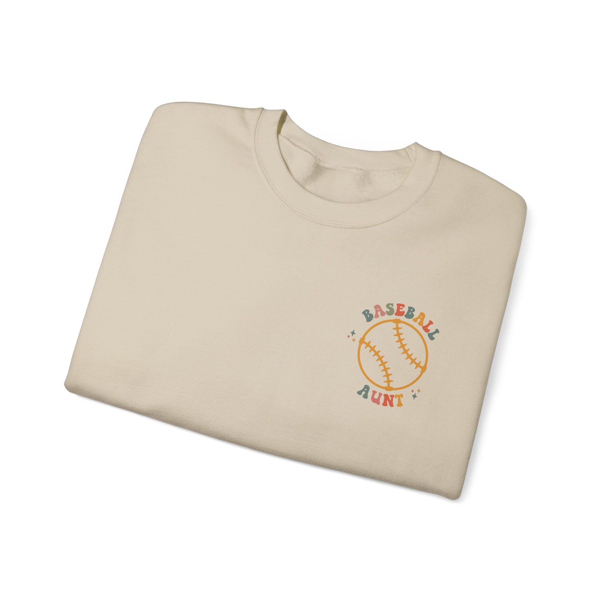 Aunt Baseball Sweatshirt, In My Baseball Aunt Era Game Day Shirt shown in sand