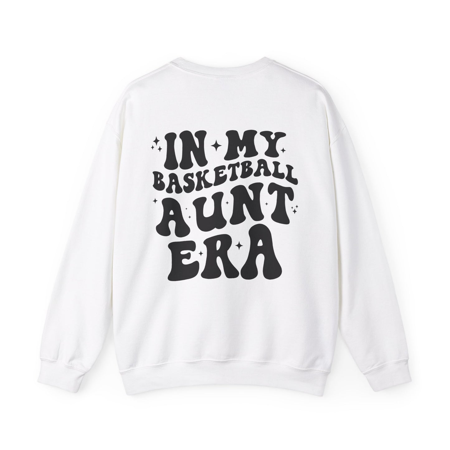 Custom In My Basketball Aunt Era Shirt, Personalized Basketball Shirt, In My Auntie Era Shirt Basketball Auntie Shirt Aunt Gifts, Game Day Sweatshirt Basketball Aunt Shirt, In My Auntie Era Shirt, Auntie Shirt, Best Aunt Gifts, Aunt Sweatshirt, Gift from Niece, Gift from Nephew - shown in white